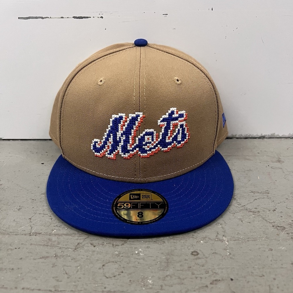 New Era New‎ York Mets NY 8 Bit Pixels Logo New Era Fitted Hat Cap 59fifty 8